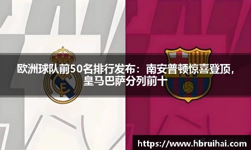 欧洲球队前50名排行发布：南安普顿惊喜登顶，皇马巴萨分列前十